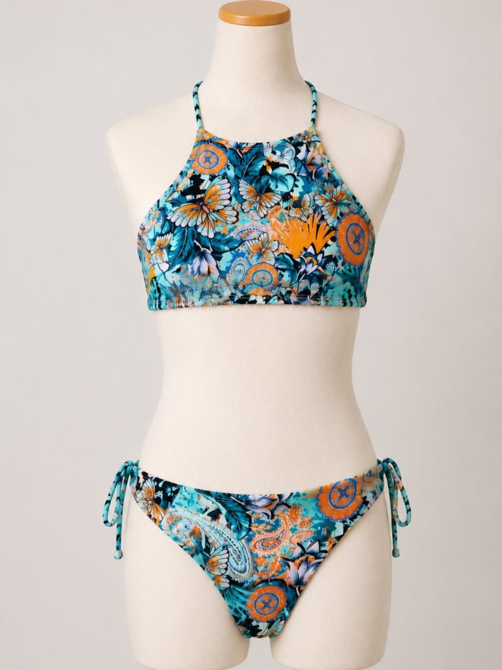 Set of 2 Girls’ Designer Swimsuits – Size 7–9 Years